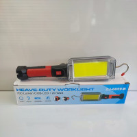 Фонарь аккумуляторный Worklight ZJ-8859 COB с магнитом и крючком для подвешивания черный